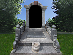 龙生墓园顶戴花翎